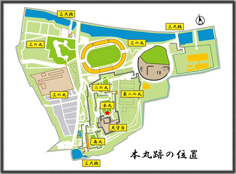 MAP_本丸跡の位置