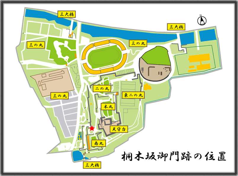 MAP_桐木坂御門跡の位置