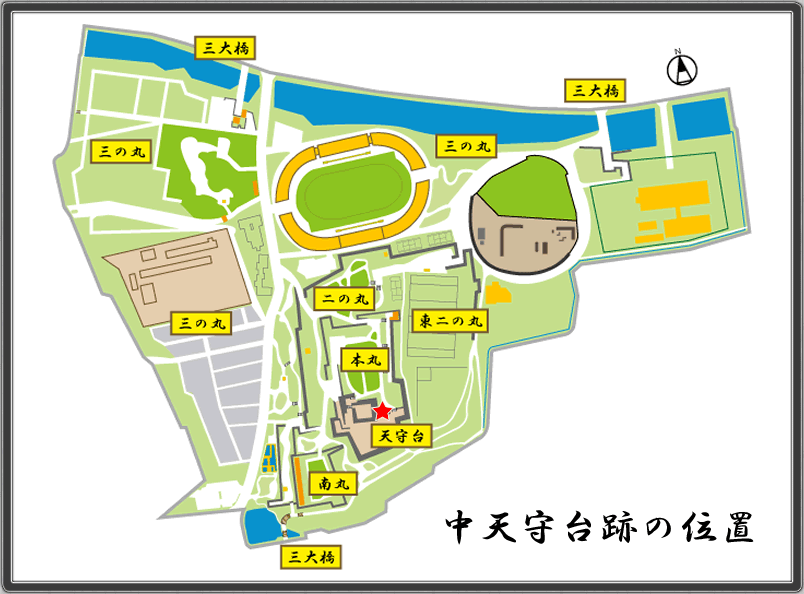 MAP_中天守台跡の位置