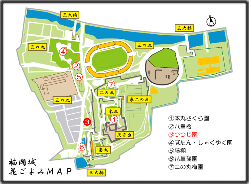 花ごよみＭＡＰ(つつじ園)